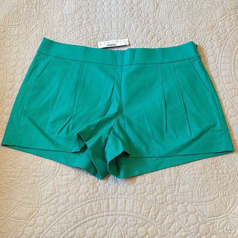 JCREW side zip pleated shorts, NWT